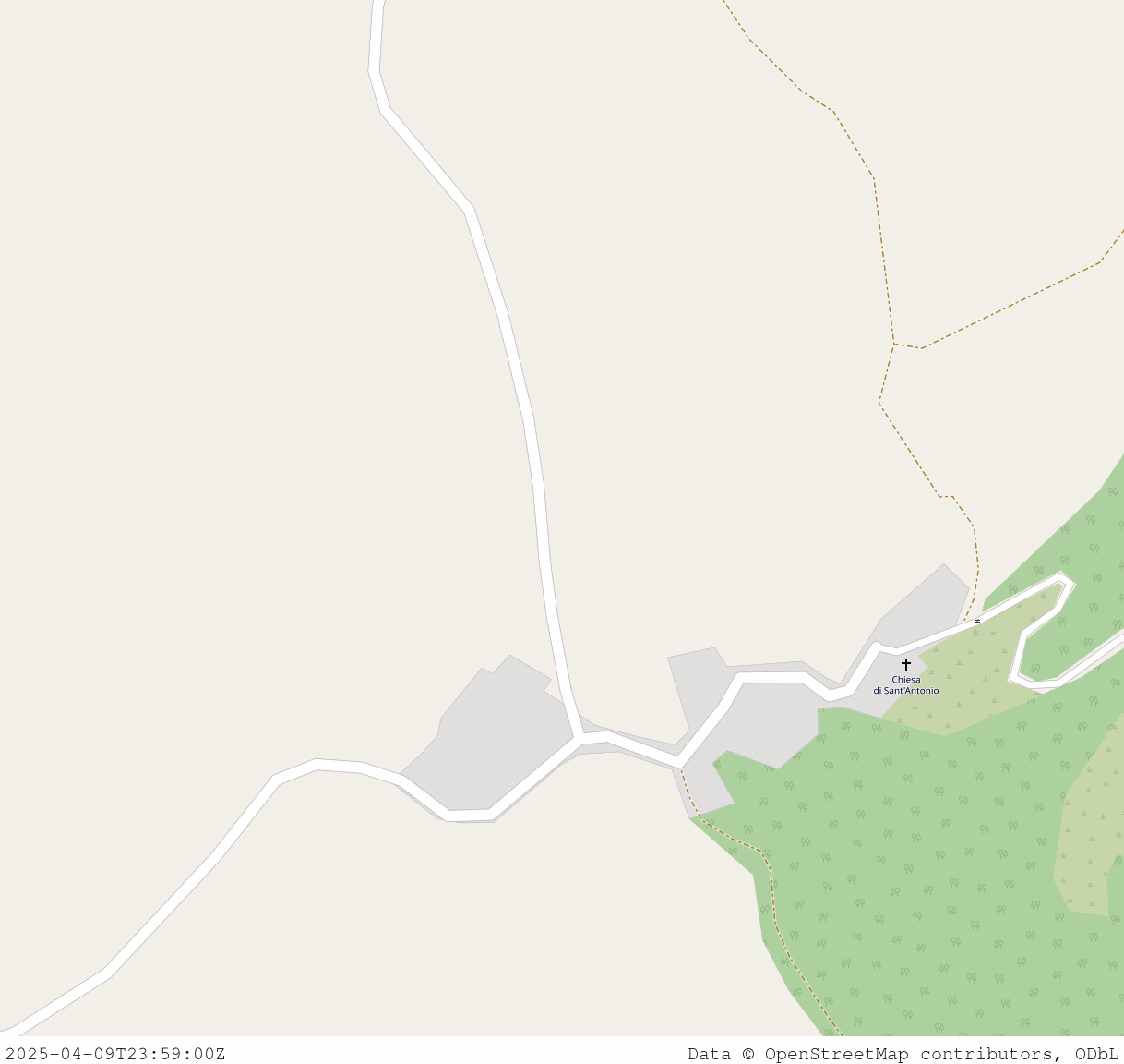 Before/after the mapping at Località Varano